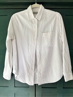 White oxford button down from Everlane